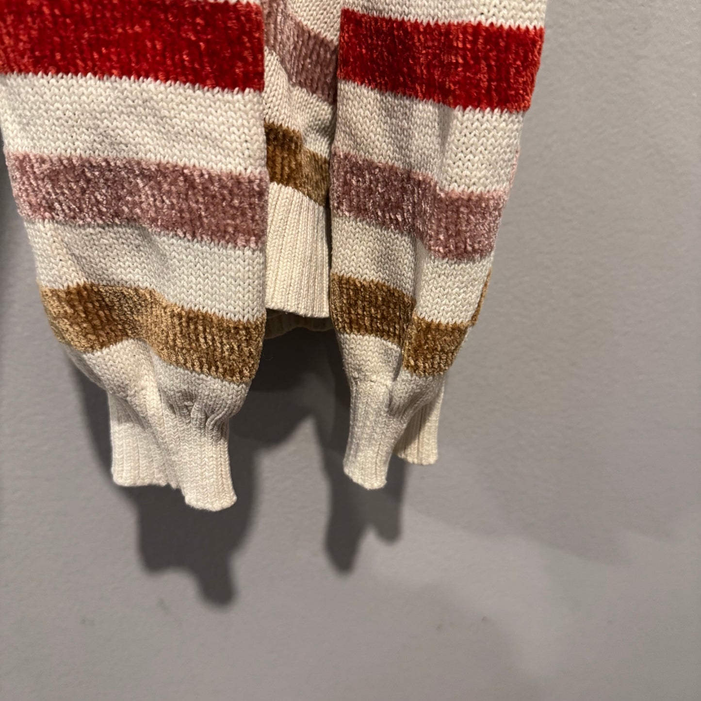 Gap / White x stripe cotton knit pullover / 3Y