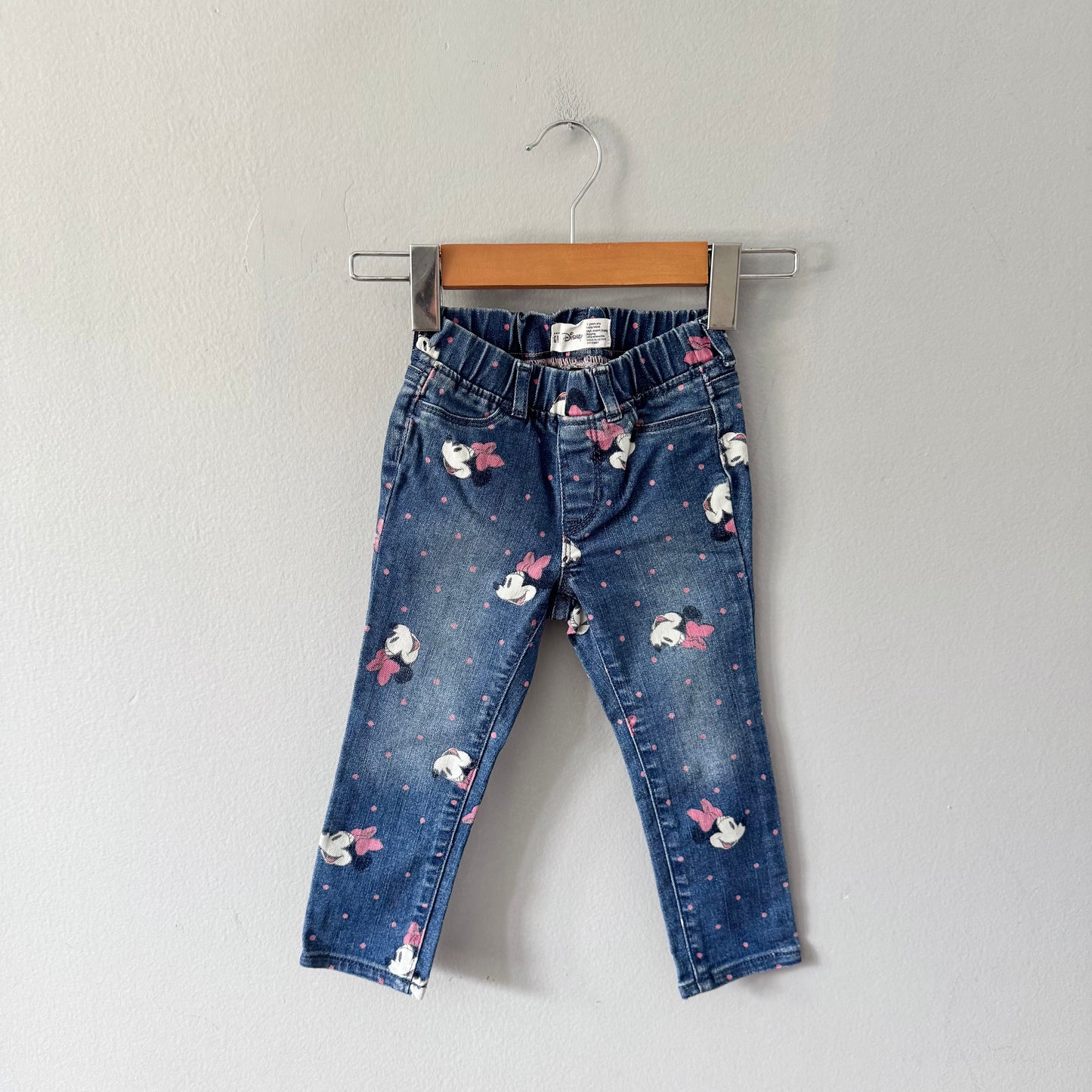 Gap x Disney / Minnie denim leggings / 3Y