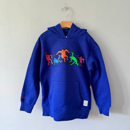 Keith Haring / Blue hoodie / 10-12Y