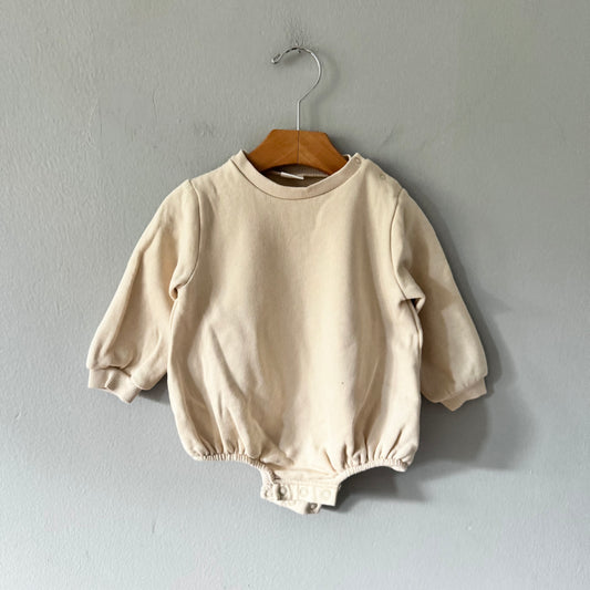 Next / Ivory crew onesie / 9-12M