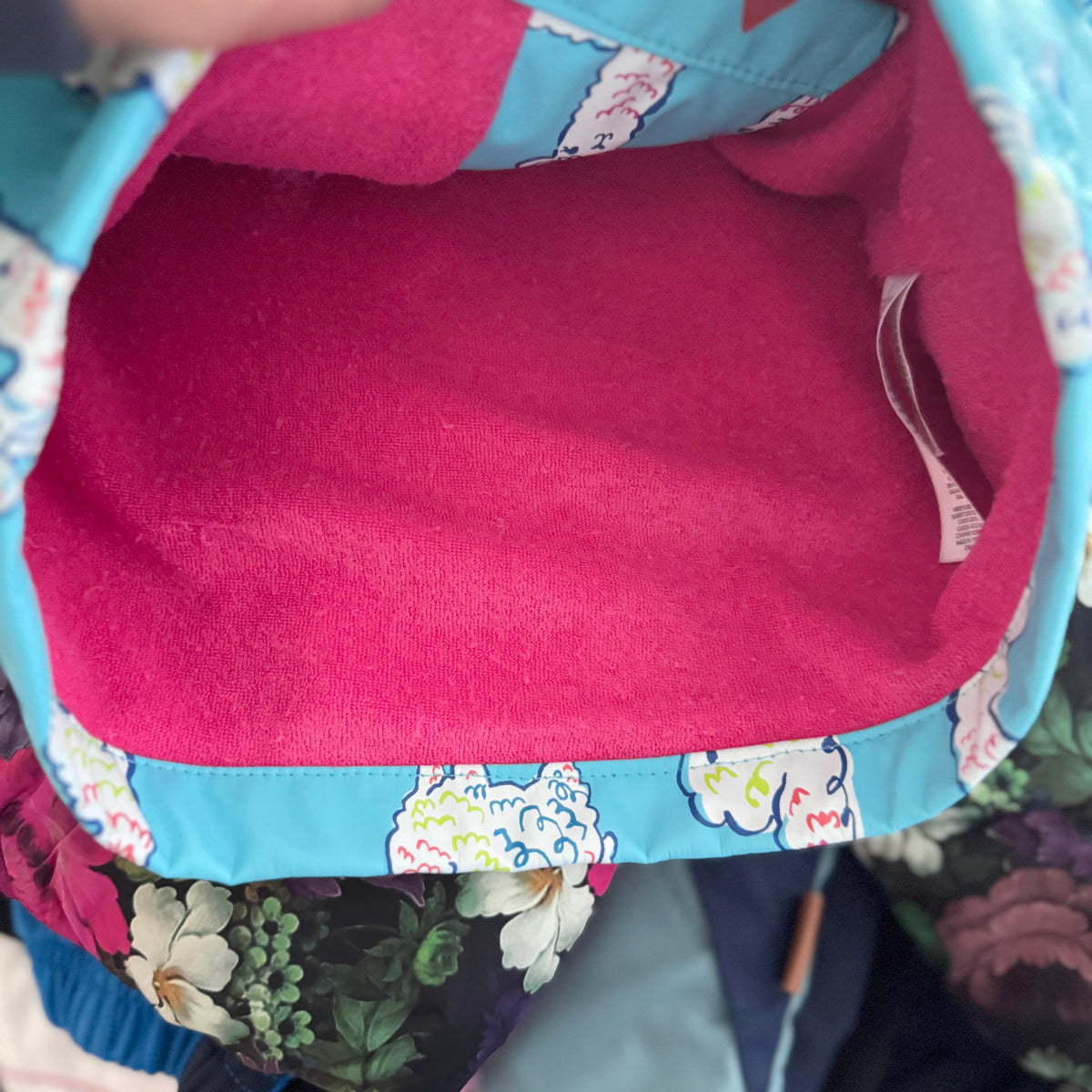 Hatley / Blue x alpaca rain jacket / 2Y