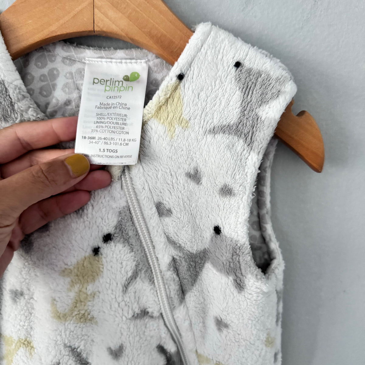 Perlim pinpin / Sherpa sleep sack 1.5tog / 18-36M