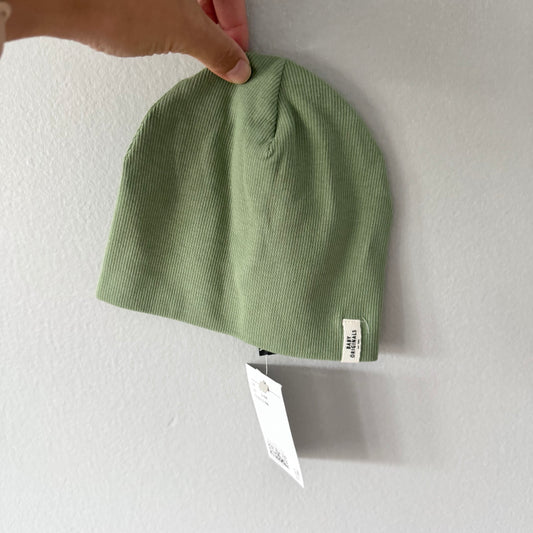 H&M / Green ribbed hat / 3-6M - New with tag