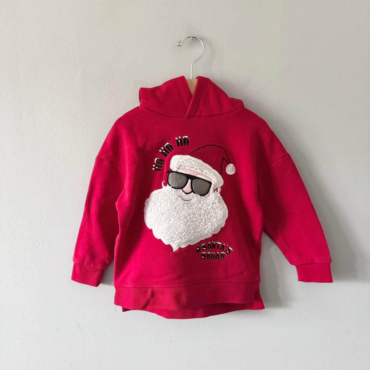 Primark / Santa squad hoodie / 3-4Y
