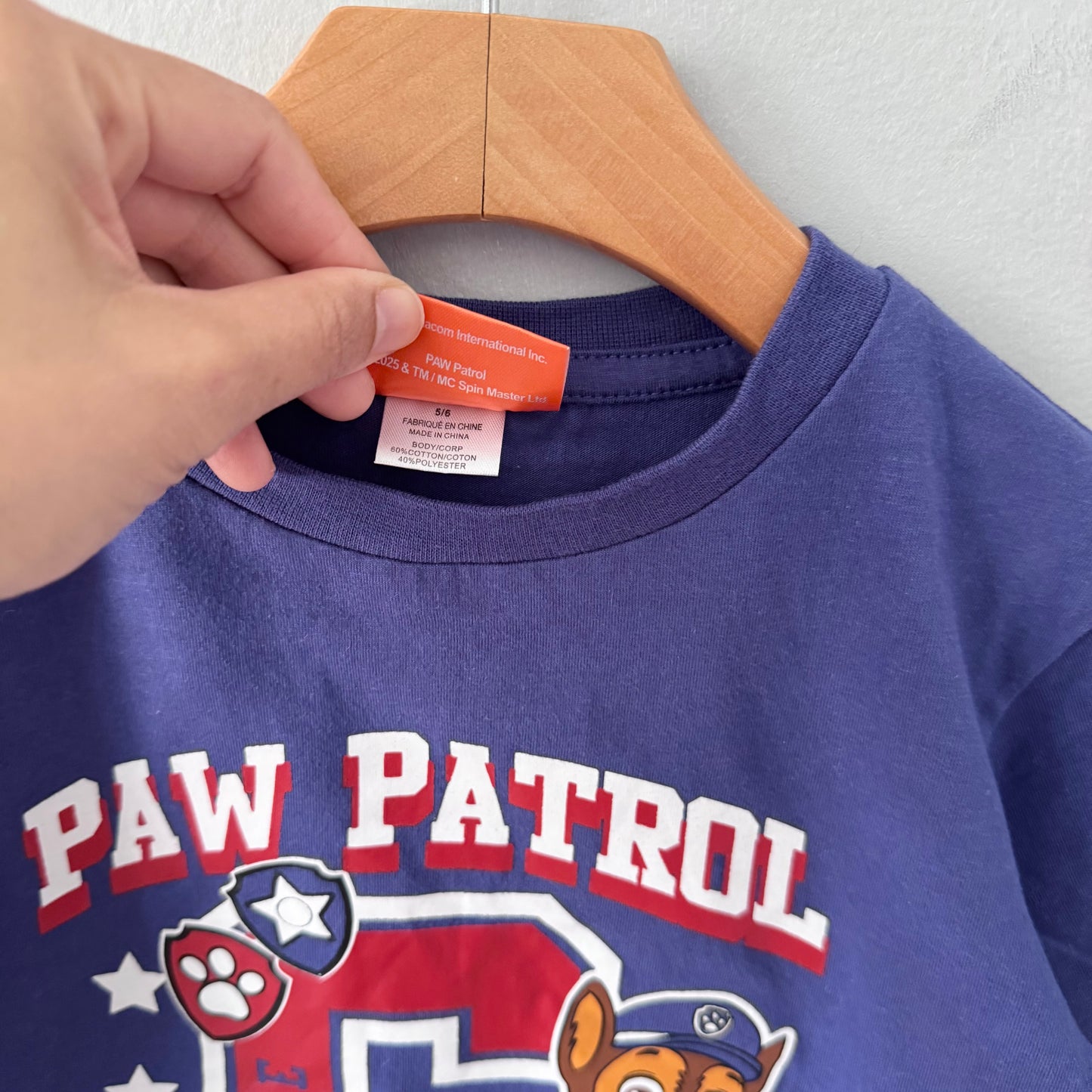 Paw Patrol / Dark blue T-shirt / 5Y