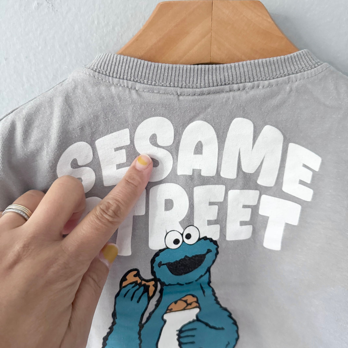 Zara x Sesame Street / Cookie Monster long sleeve / 18-24M