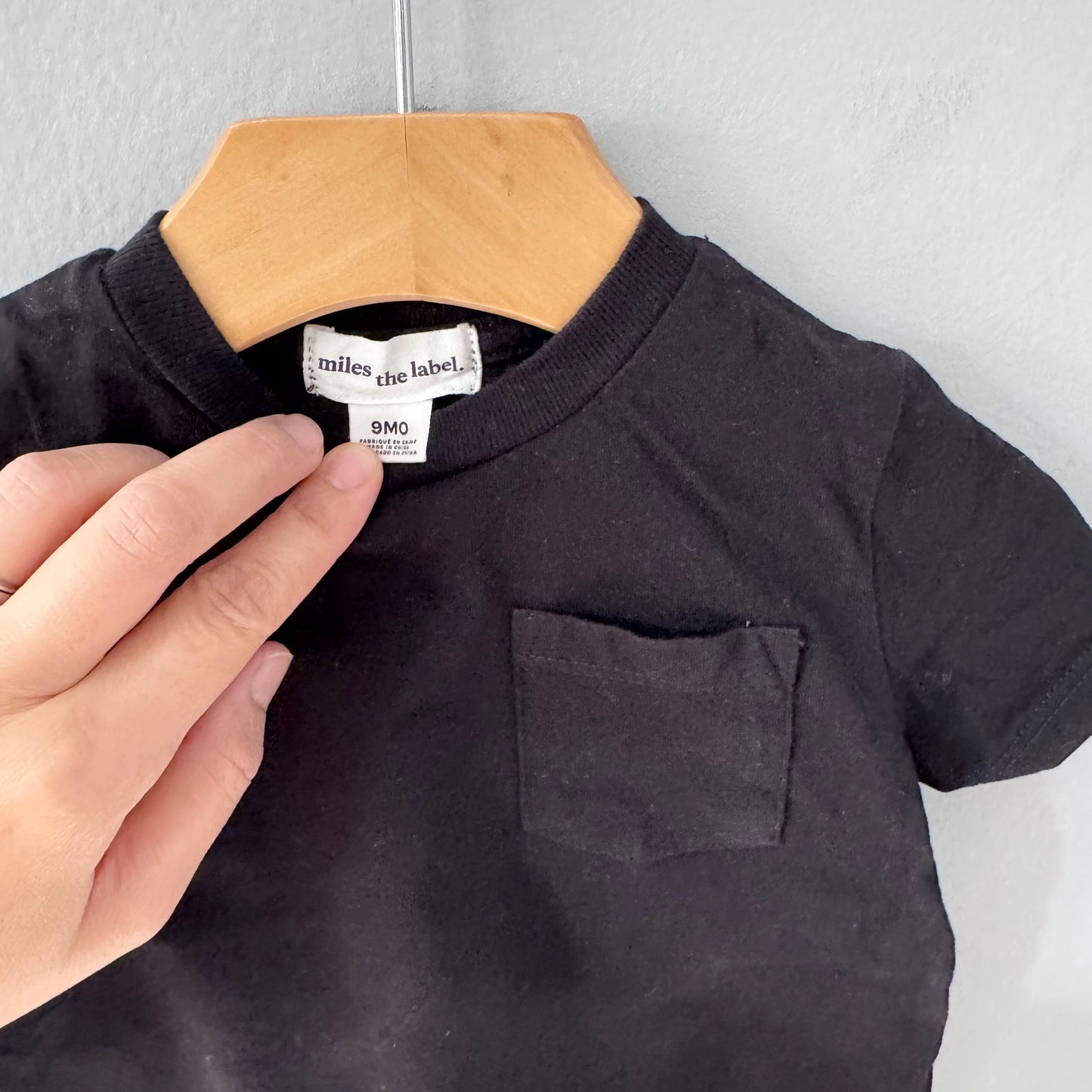 Miles the label / Black T-shirt / 9M