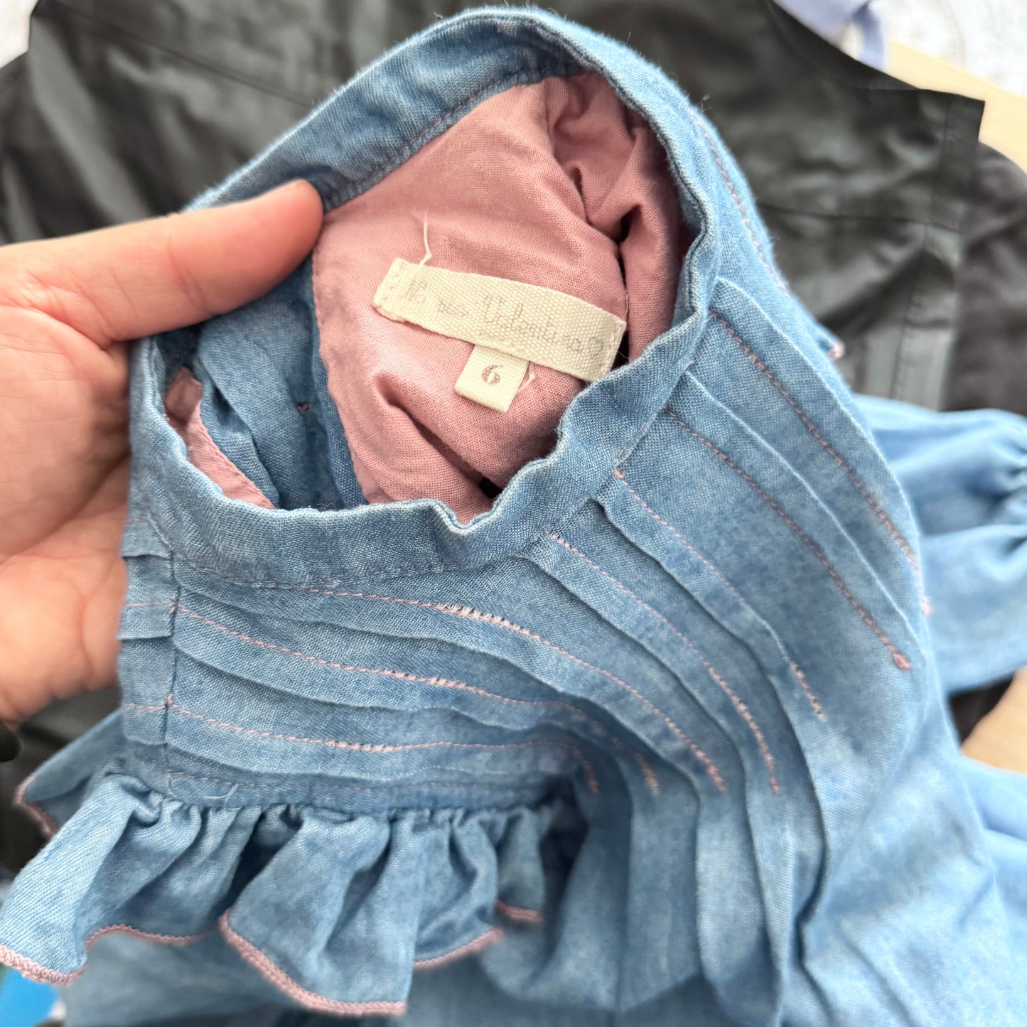 Unknown brand / Chambray dress / 5Y