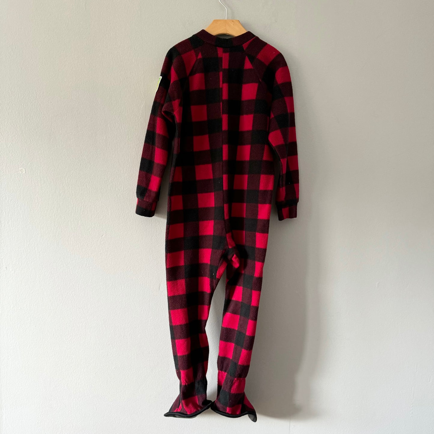 Snug as a Bug / Plaid fleece onesie / 4-6T