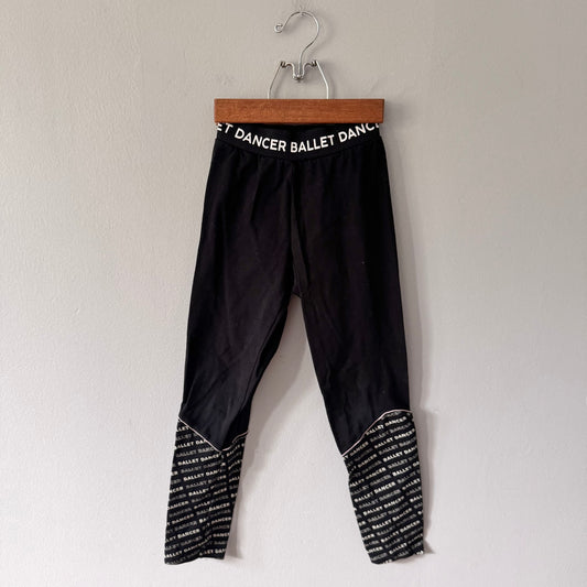Zara / Black ballet dancer leggings / 8Y