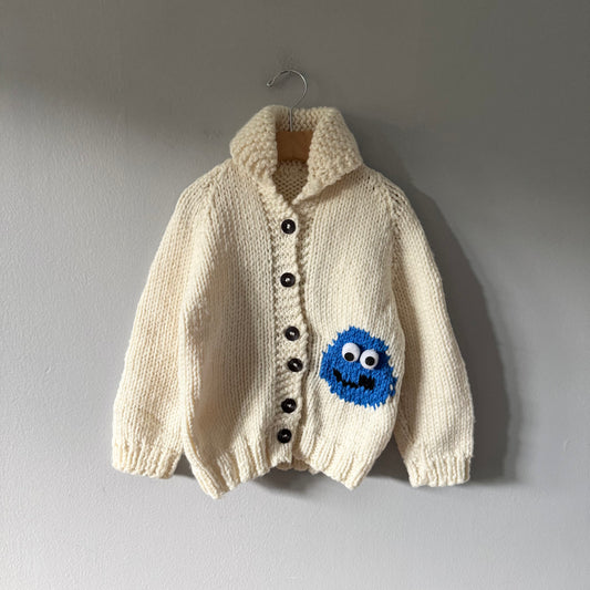 Handmade / Monster knit jacket / 5-6Y