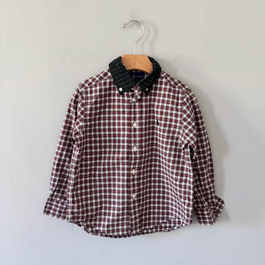 Polo Ralph Lauren / Red checked shirt / 4T