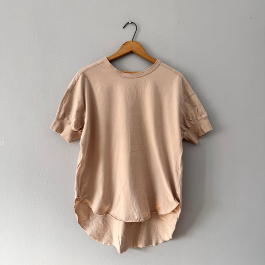 Classical Elf / Beige oversized top / Women OS