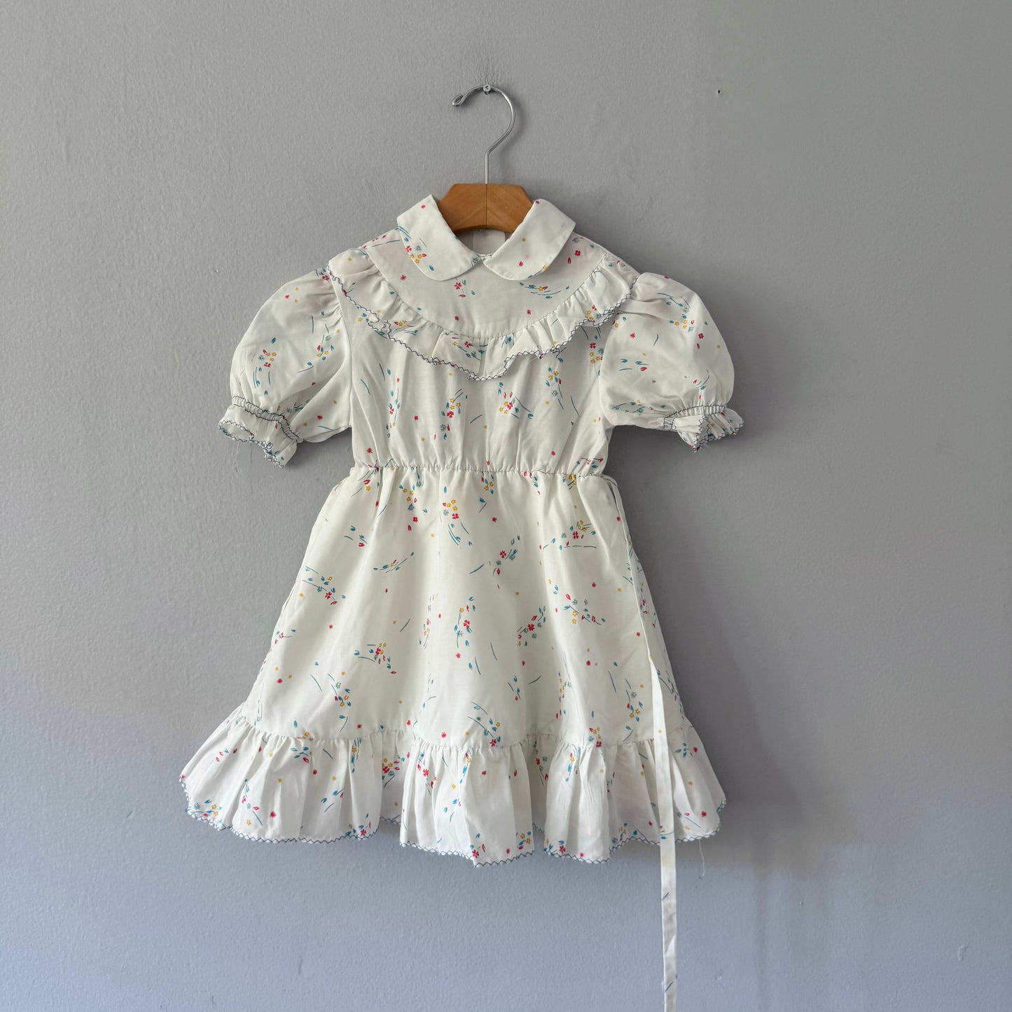 Vintage / White blouse dress / 3Y