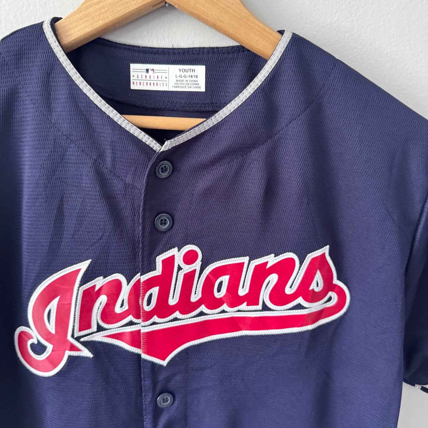 MLB / Indians jersey / 14-16Y