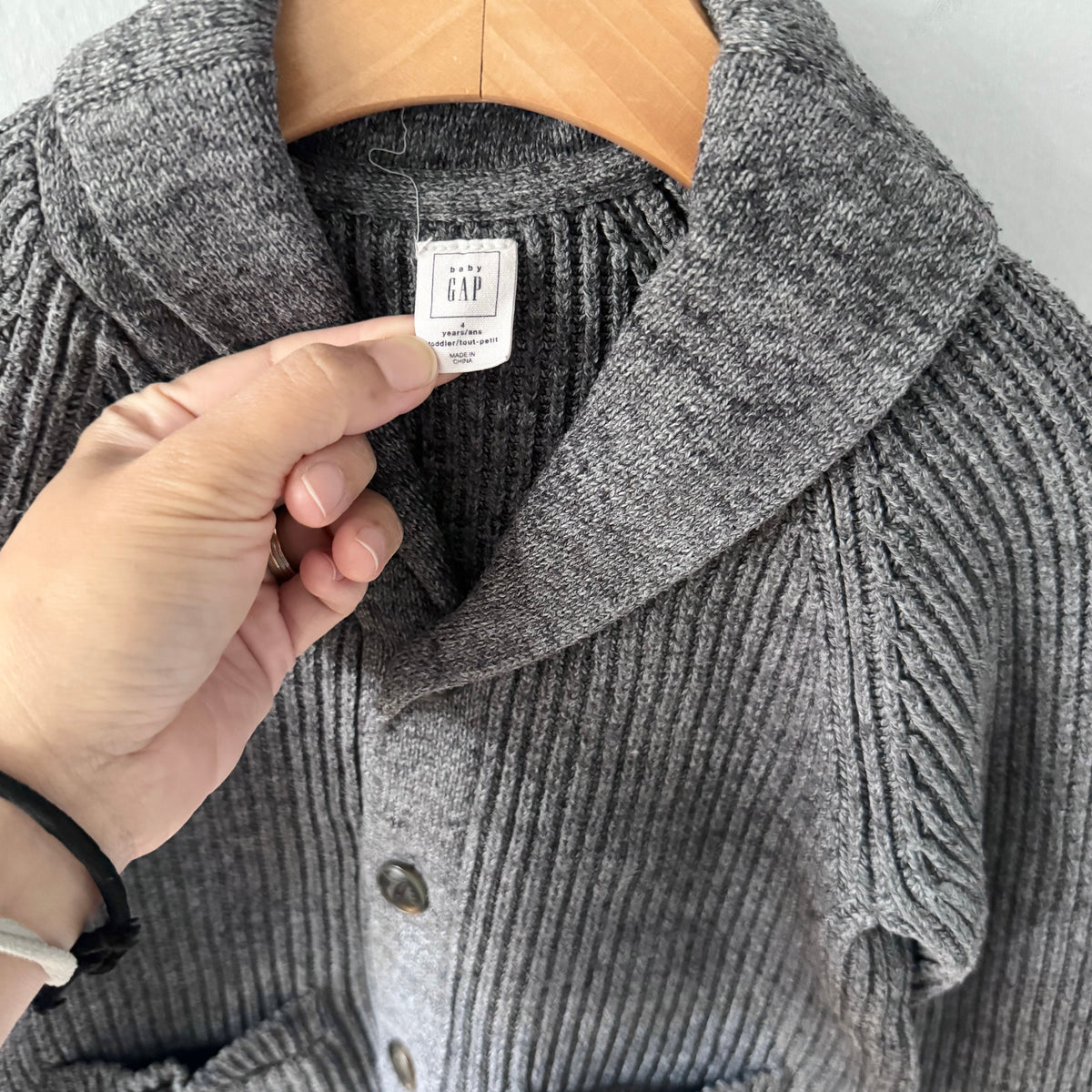 Gap / Grey knit jacket / 4Y