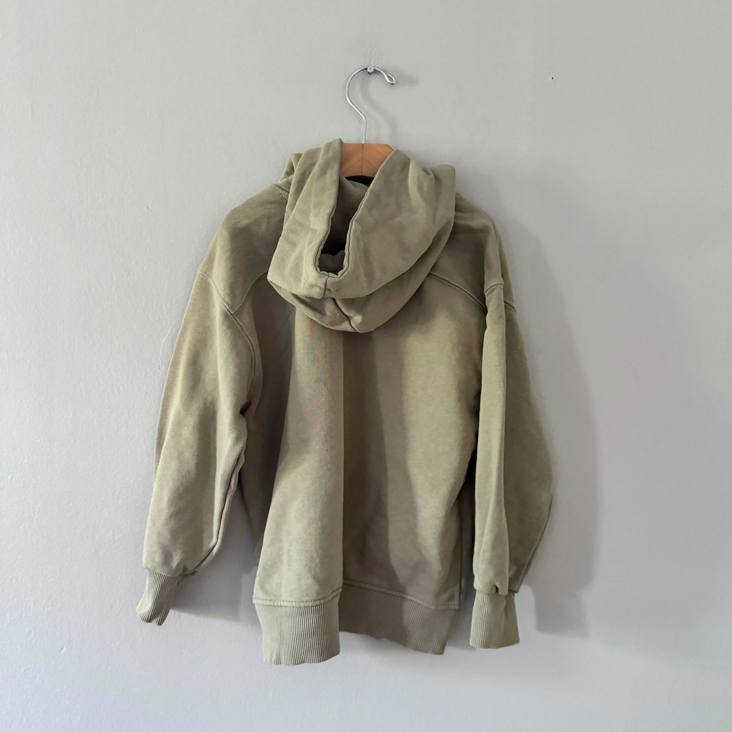 Zara / Khaki beige hoodie / 6-7Y
