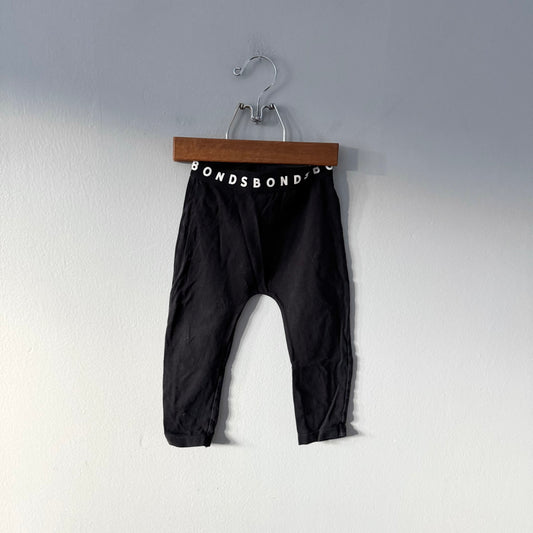 Bonds / Black harem leggings / 12-18M