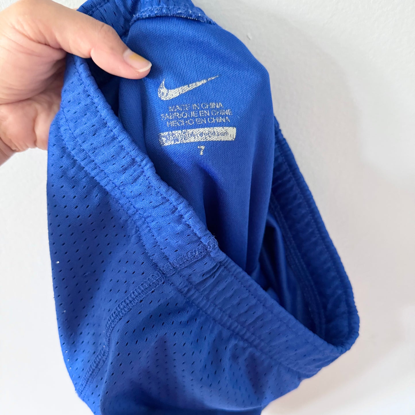 Nike / Blue mesh shorts / 7Y