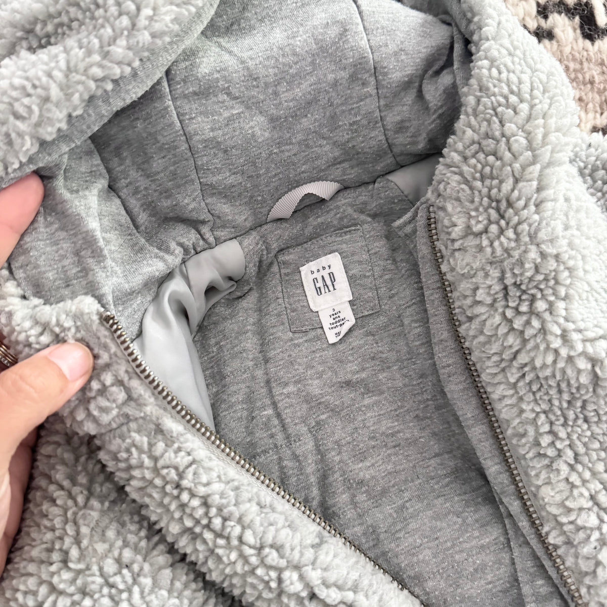 Gap / Grey sherpa jacket / 3Y