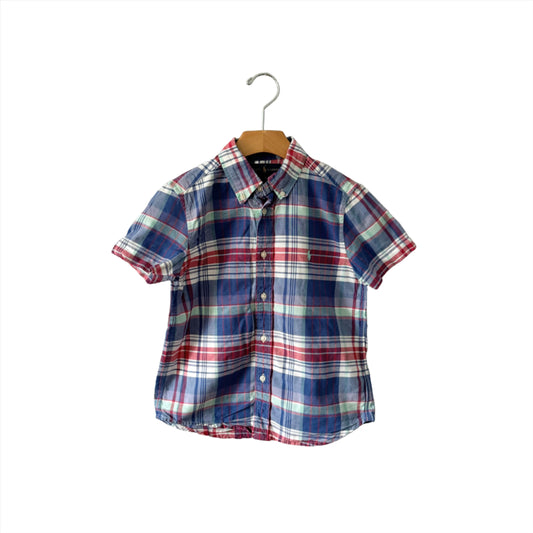 Polo Ralph Lauren / Blue, red short sleeve shirt / 6Y