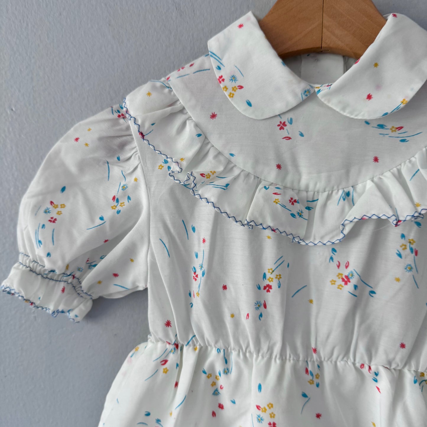 Vintage / White blouse dress / 3Y