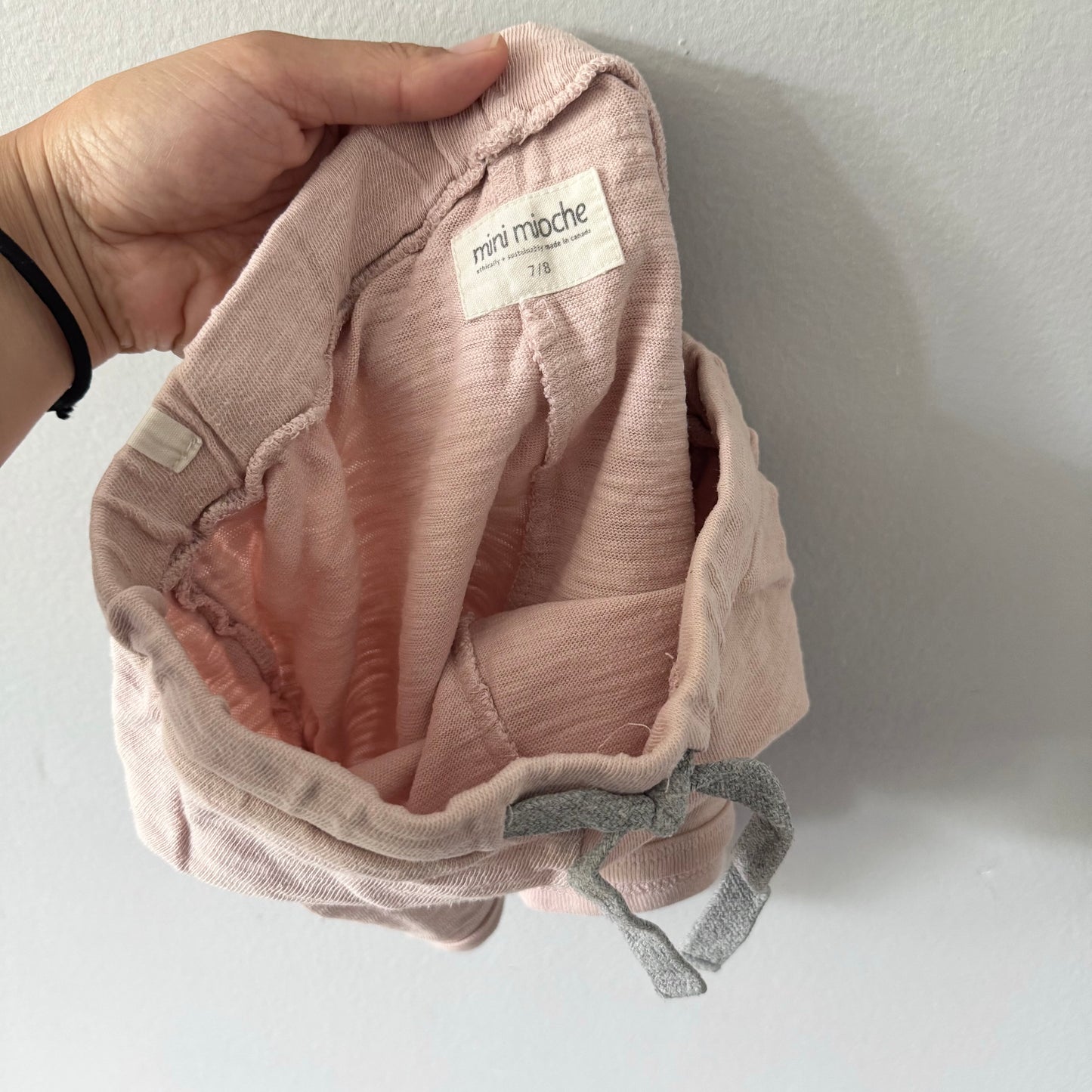 Mini mioche / Light pink shorts / 7-8Y