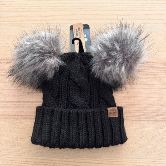 Roots / Black knit hat / 3-5Y - New with tag