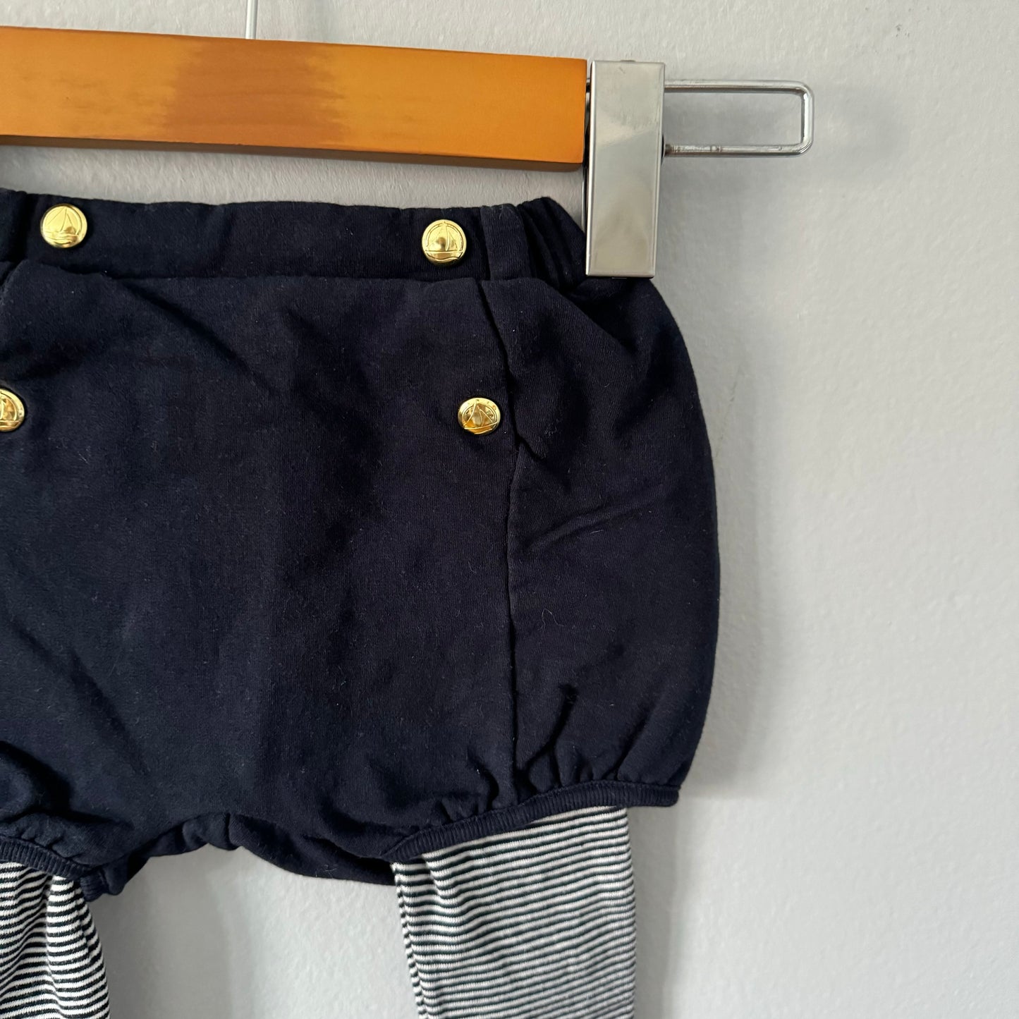 Petit Bateau / Bloomer + leggings set / 6M