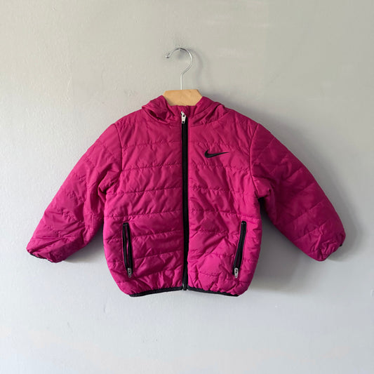 Nike / Vivid pink light puffer jacket / 2T
