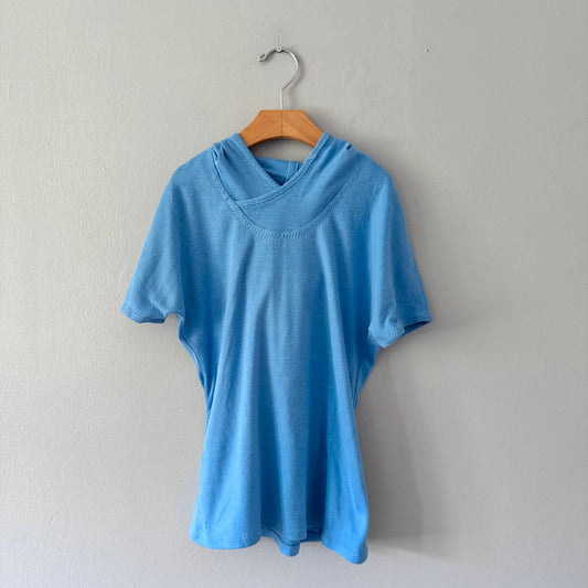 Vintage / Blue top with hood / 3Y to 7Y(dress to top)