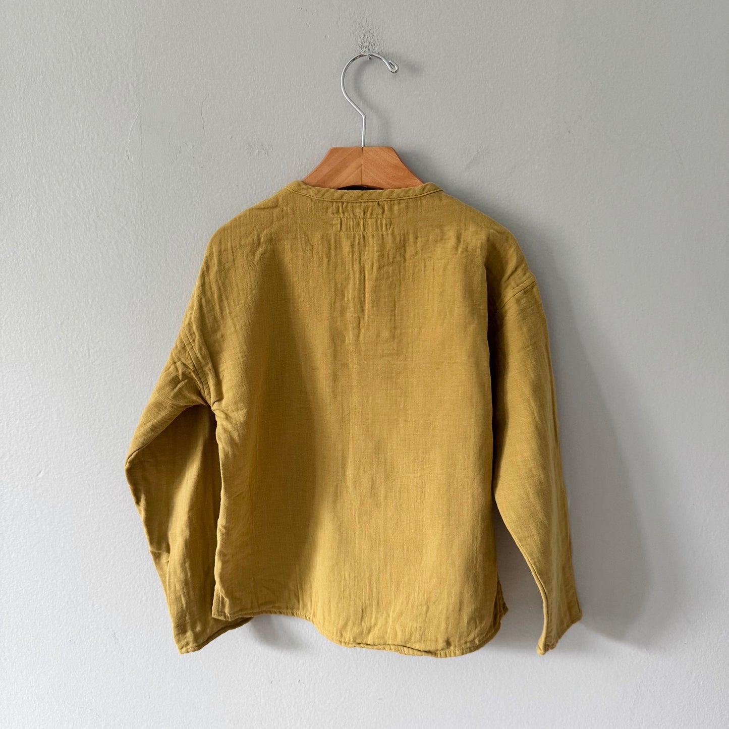 Zara / Mustard muslin long sleeve / 4-5Y