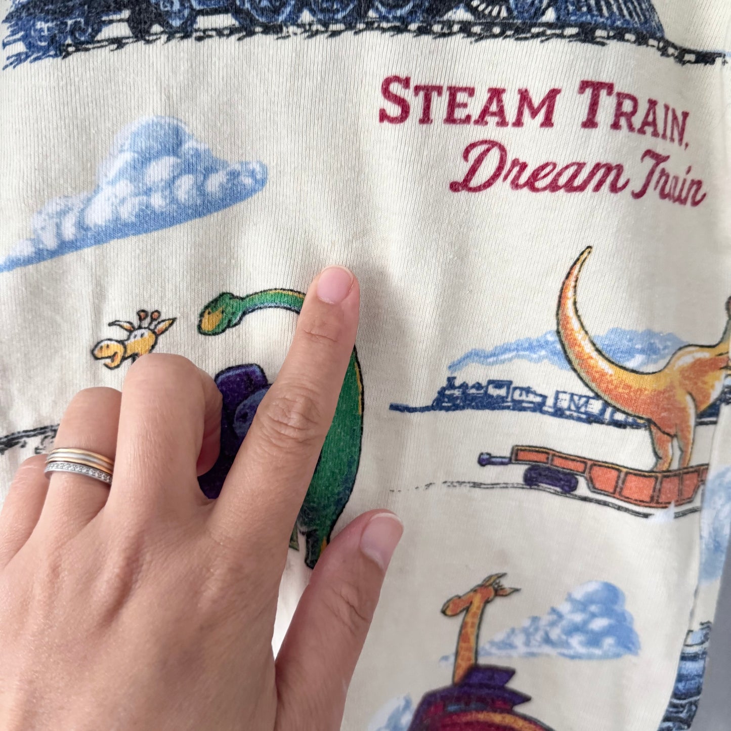 Books to bed / Steam train pajama set / 4T