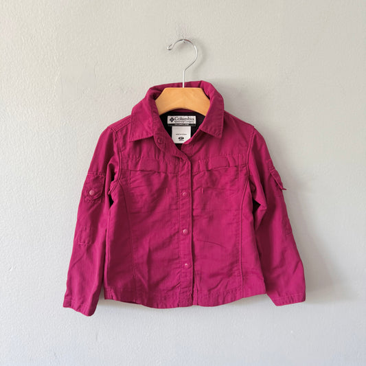 Columbia / Purple nylon shirt / 3T