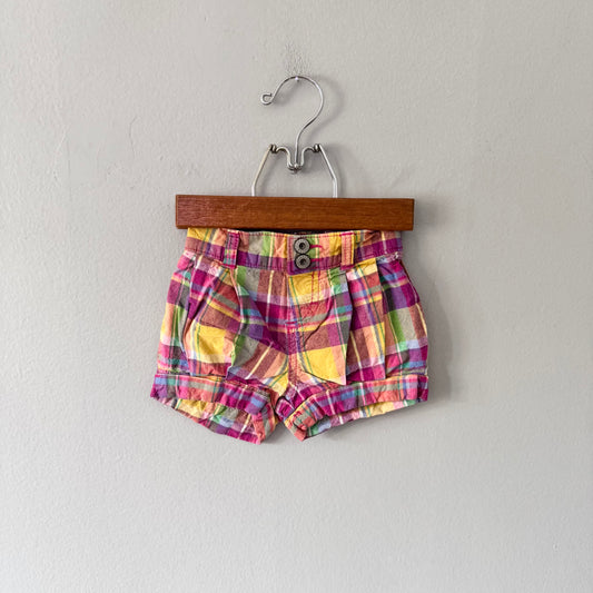 Oshkosh / Pink check shorts / 24M