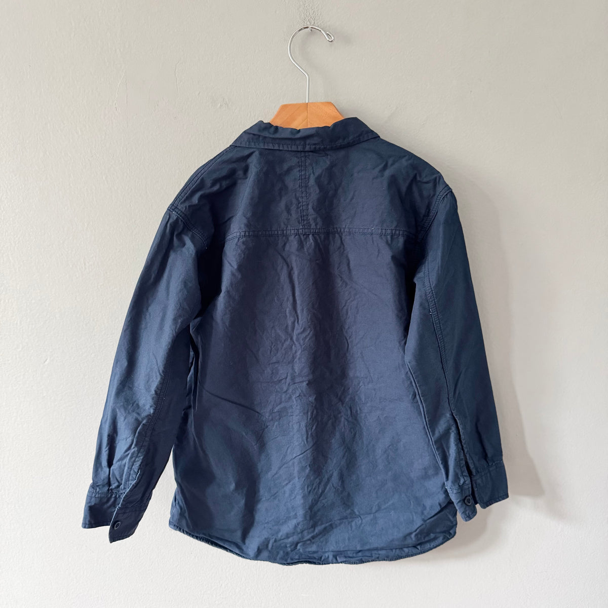 Zara / Cotton lined navy shirt / 7Y