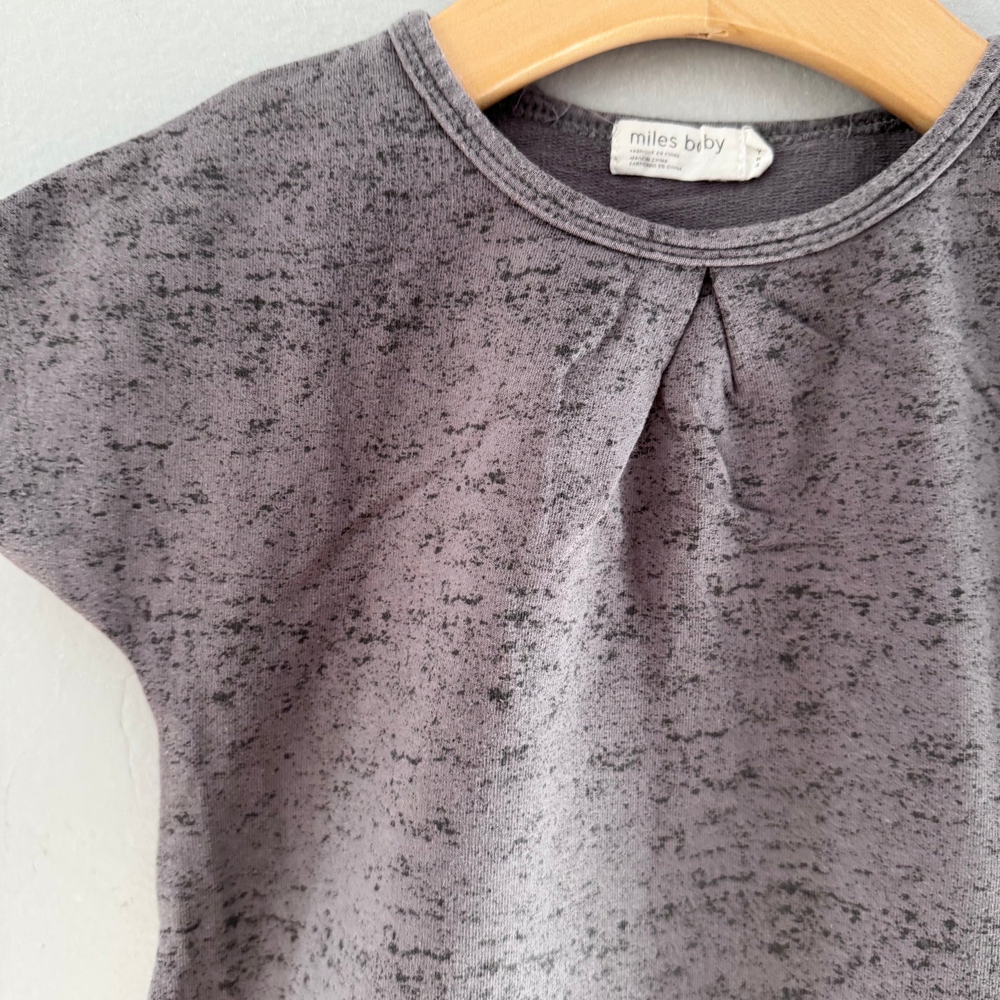Miles baby / Grey crew dress / 3Y
