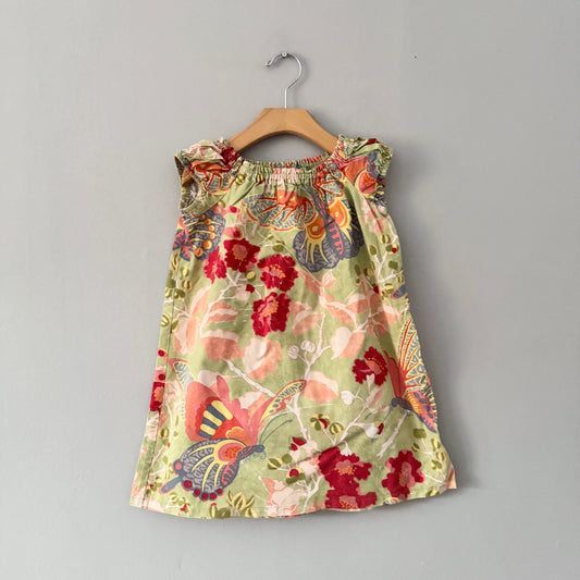Red Thread / Flower tank dress / 6Y