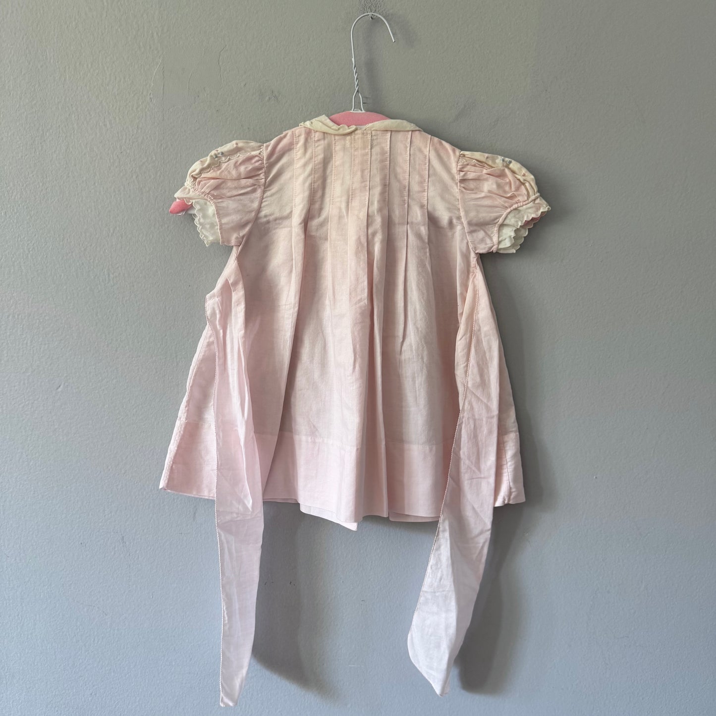 Vintage / Light pink blouse dress / 2Y