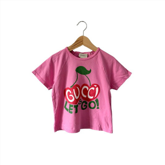 Gucci / Pink cherry T-shirt / 2T