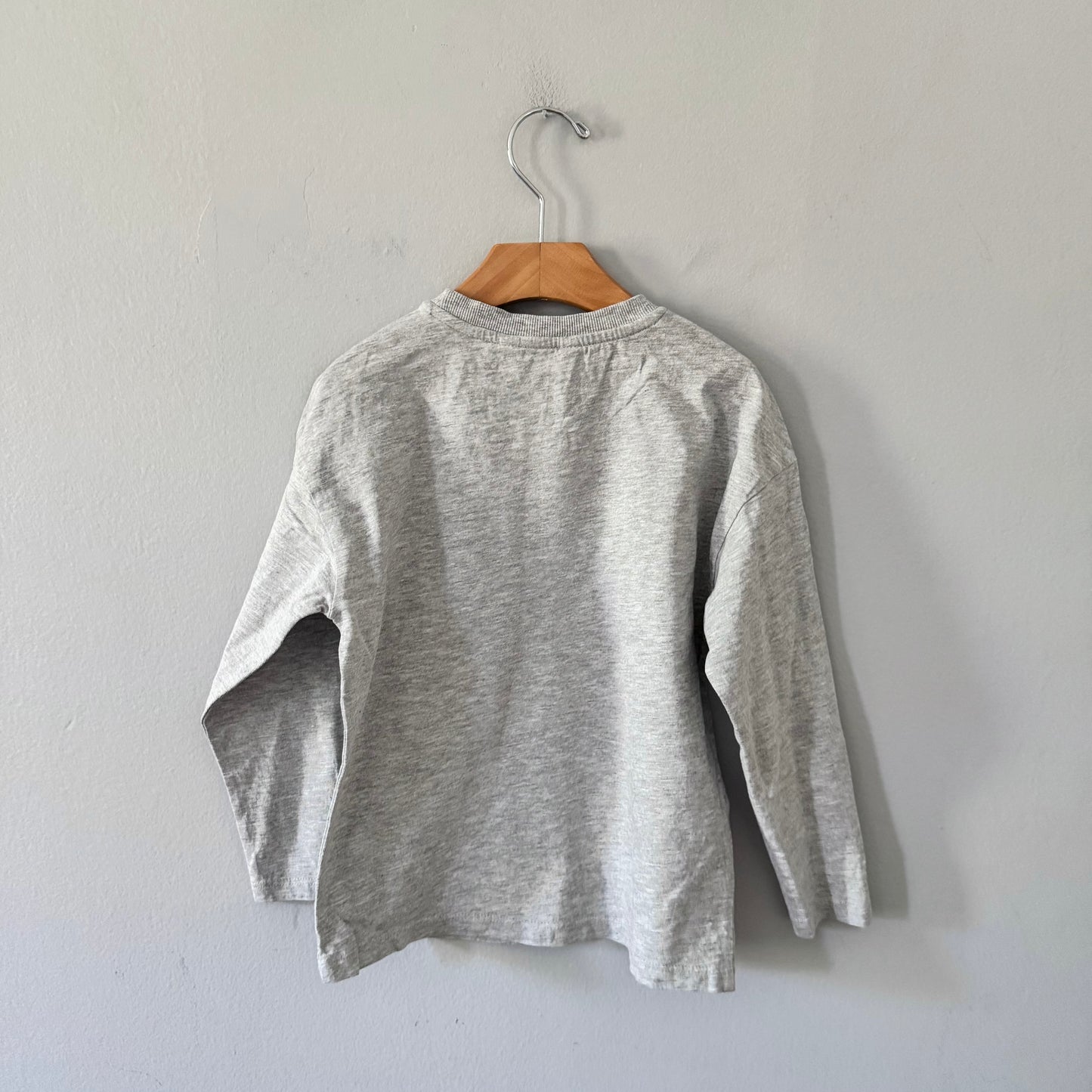 Mango / Light grey long sleeve shirt / 5-6Y