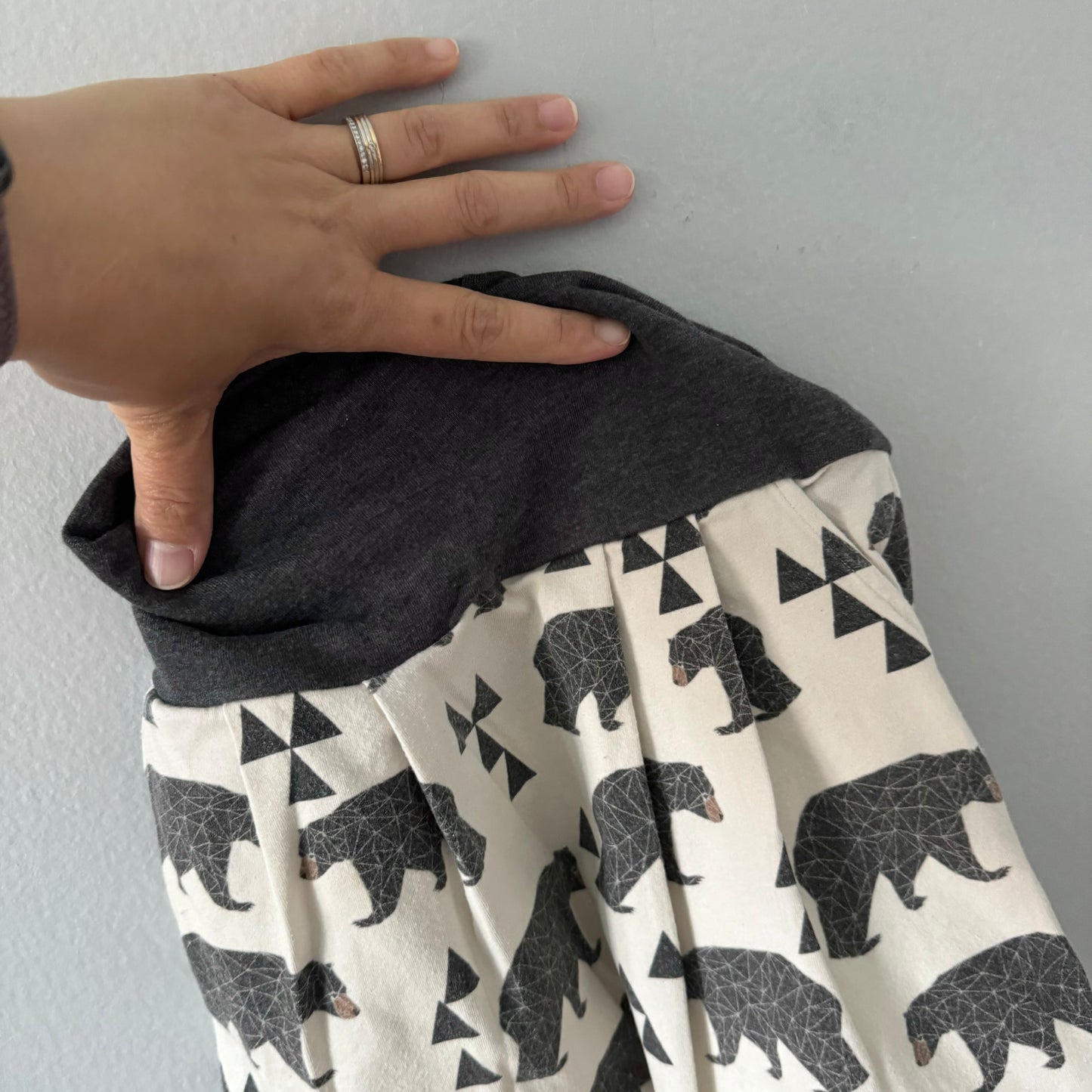 Handmade / Bear pattern shorts / 4-6Y