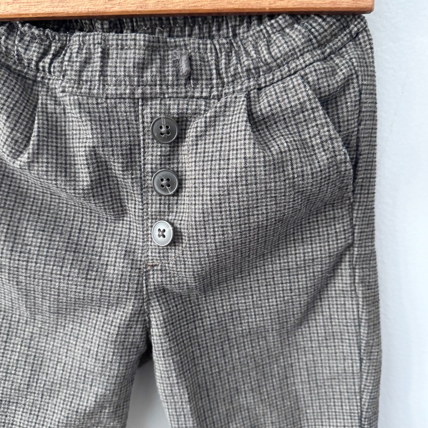 Zara / Brown black houndstooth pants / 12-18M