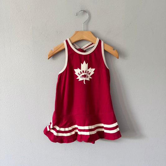 Roots / Red tank dress / 18-24M