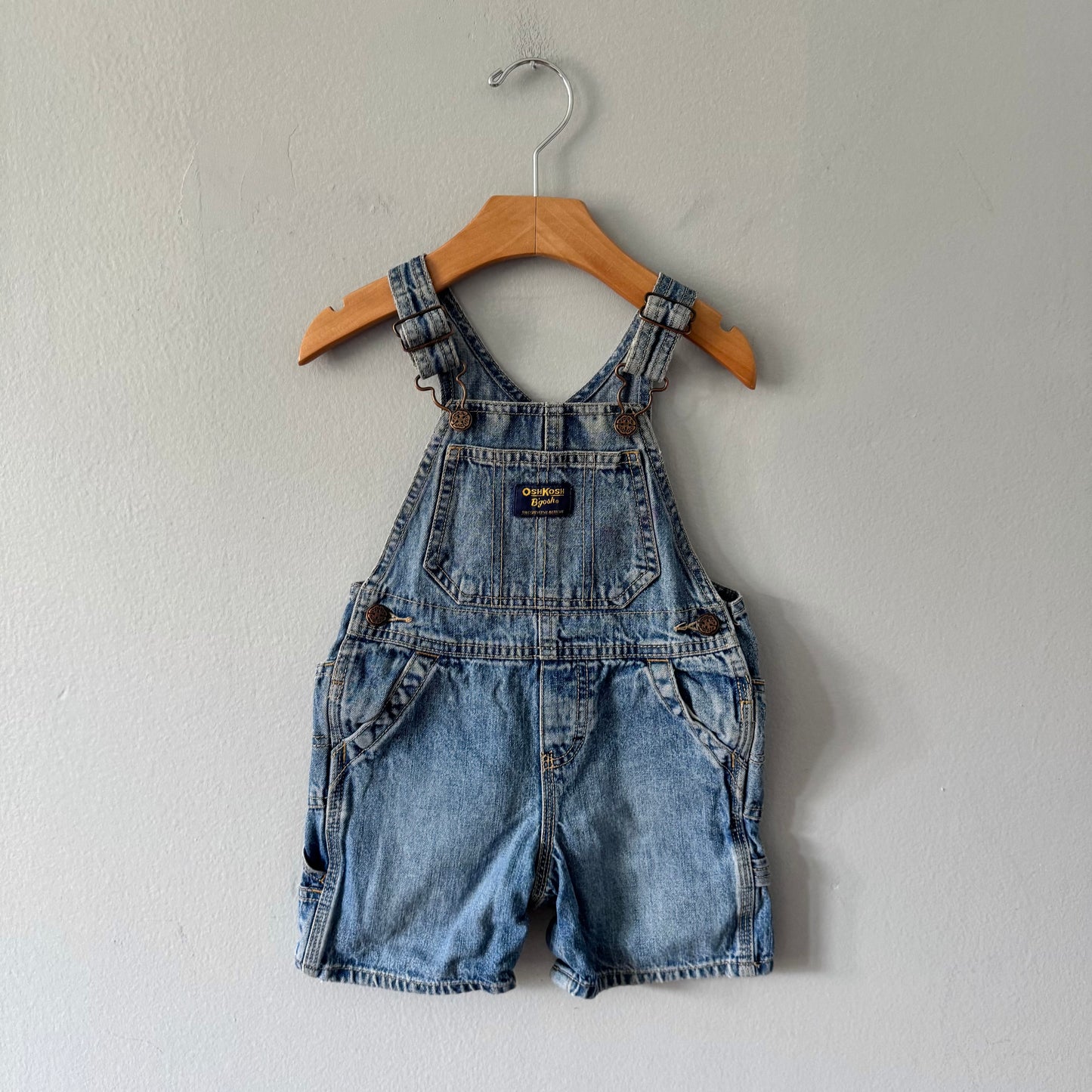 Oshkosh / Denim overall shorts / 18M