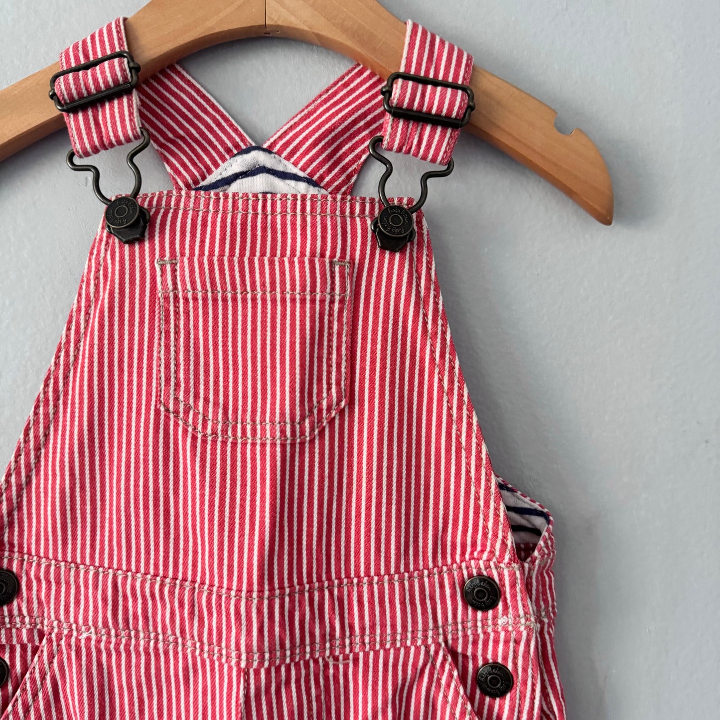 Baby Boden / Red stripe overalls / 18-24M