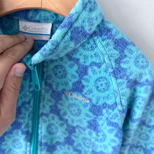 Columbia / Blue zip up fleece jacket / 4T