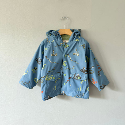 Hatley / Smokey blue rain jacket / 2T