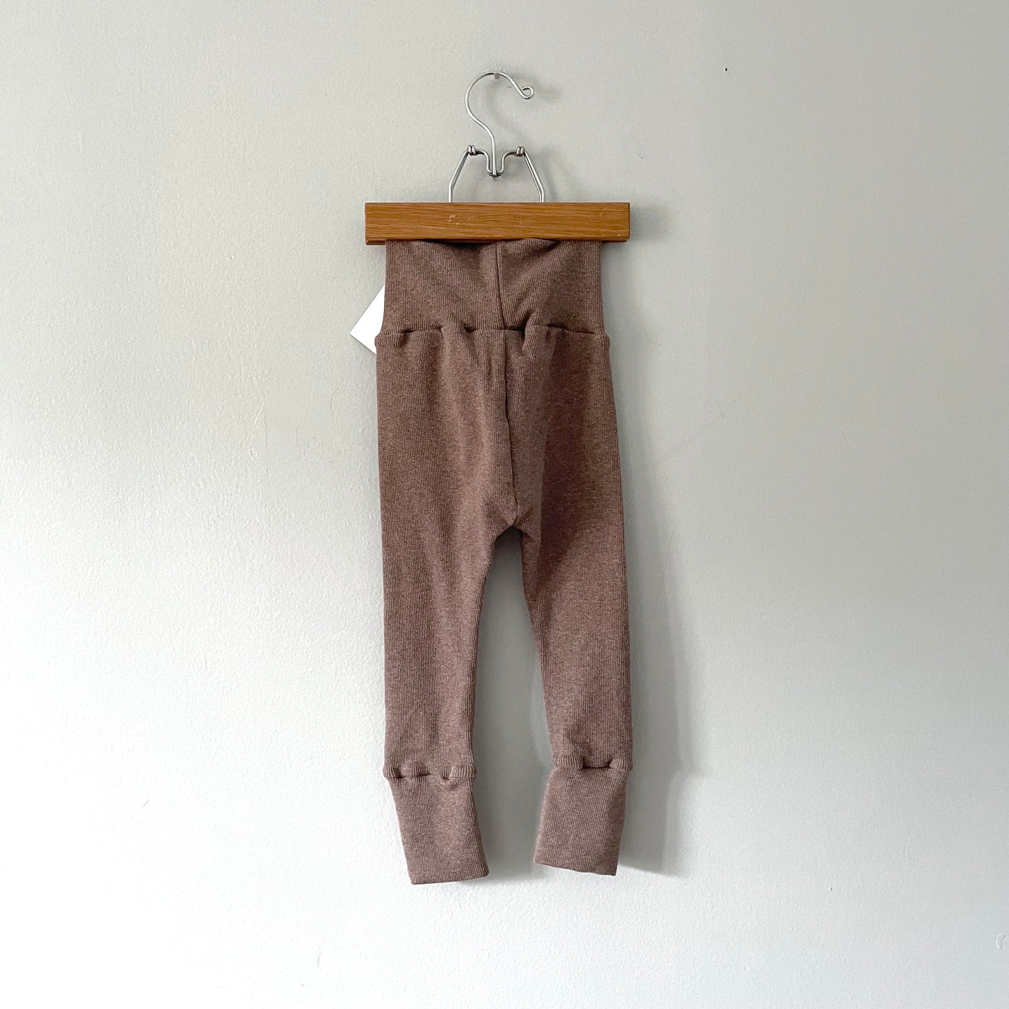 Oak + Acorn / Bamboo Ribbed Leggings | Mocha / 9-24M - New with tag