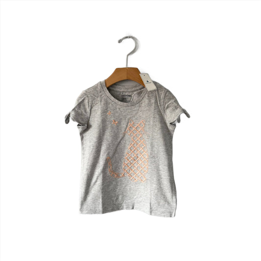 Gap / Light grey x cat short sleeve t-shirt - New with tag / 4Y